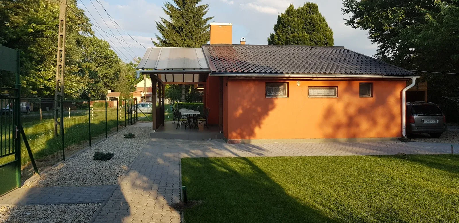Az apartman teraszos oldala